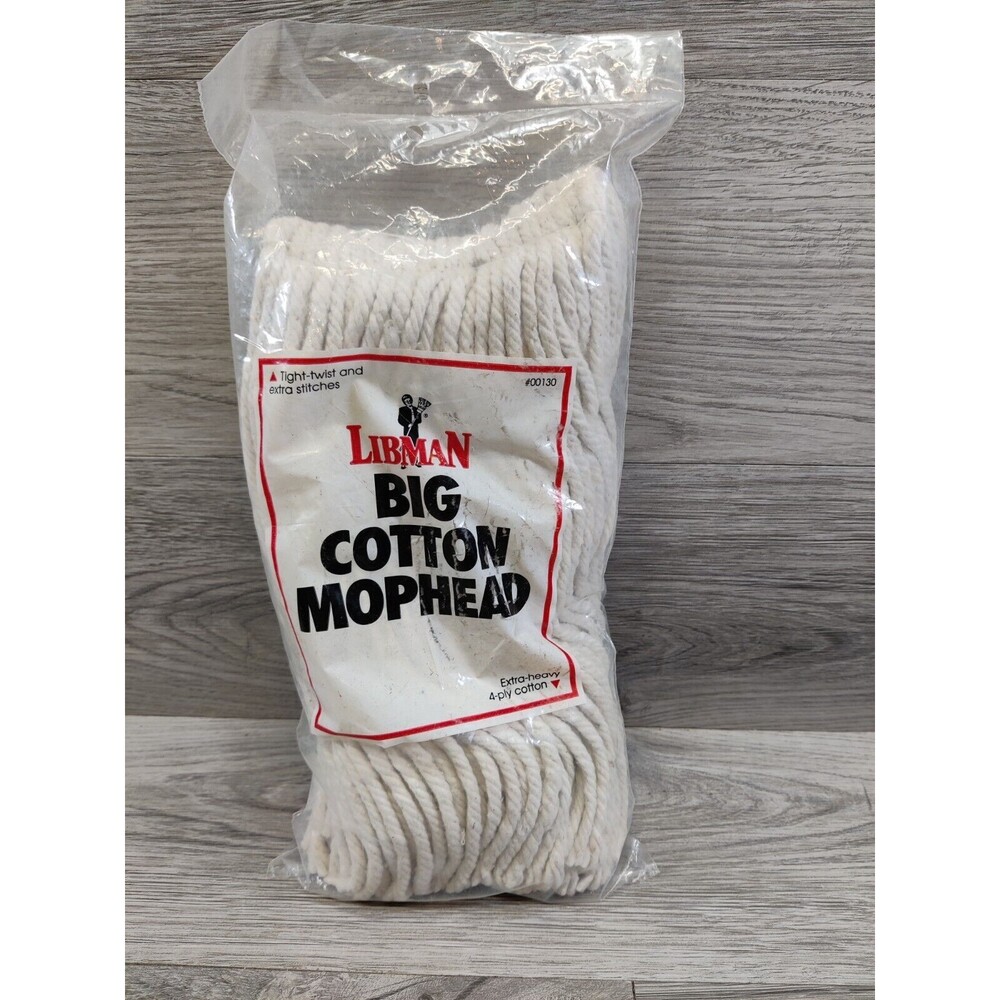 Libman Jumbo Cotton Mop Replacement Refill 130-Made in USA